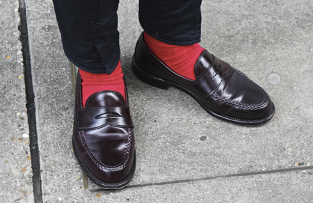 mod shoes red socks and loafers 02