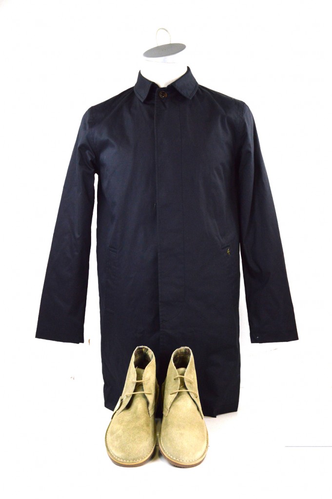15 mod shoes blue overcoat with stone desert boots