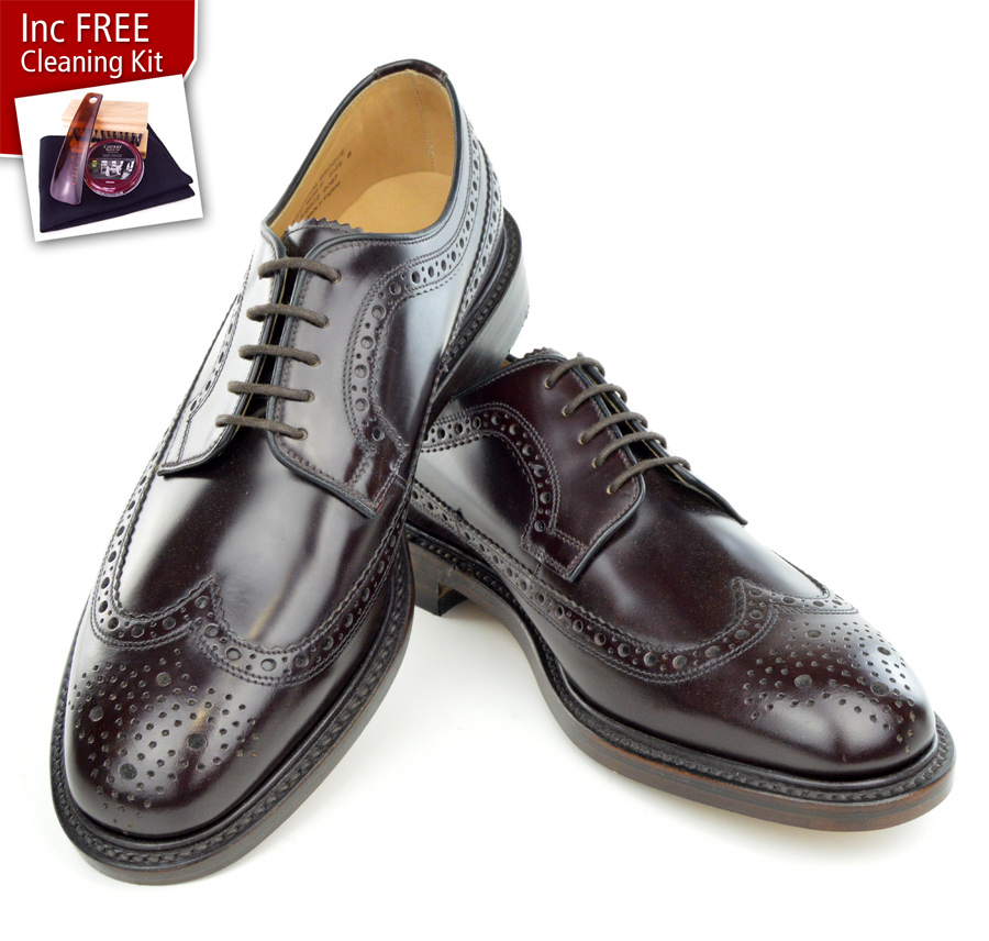 loake oxblood brogues