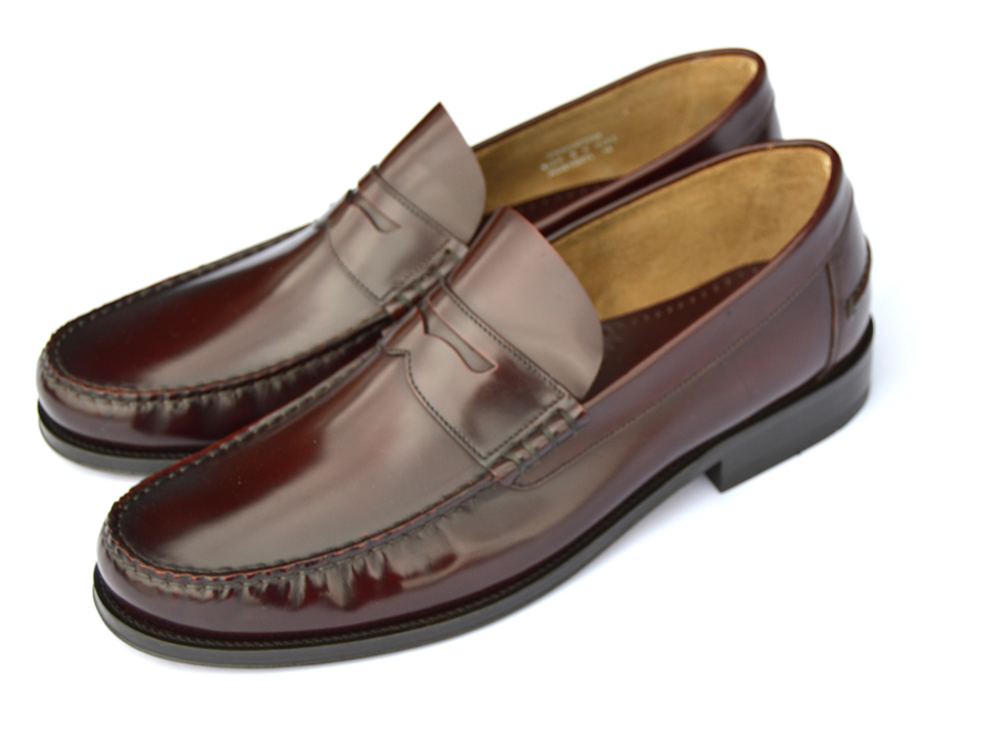 loake oxblood loafers