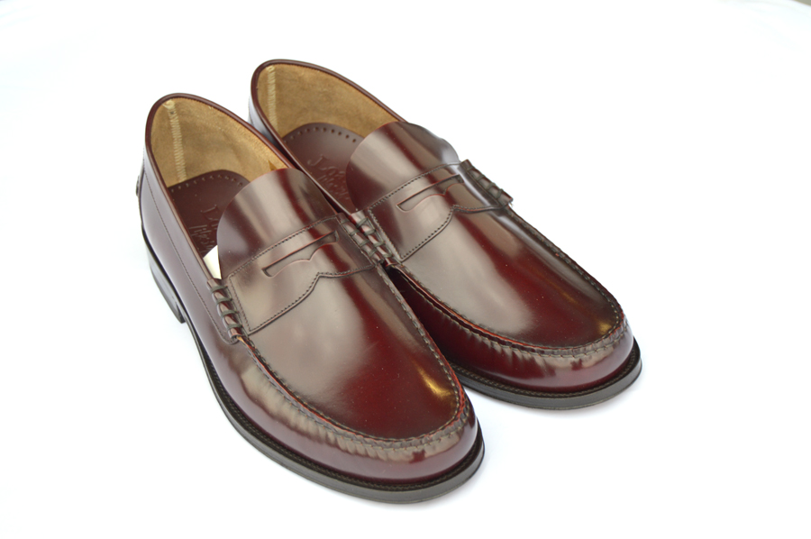 loake oxblood loafers