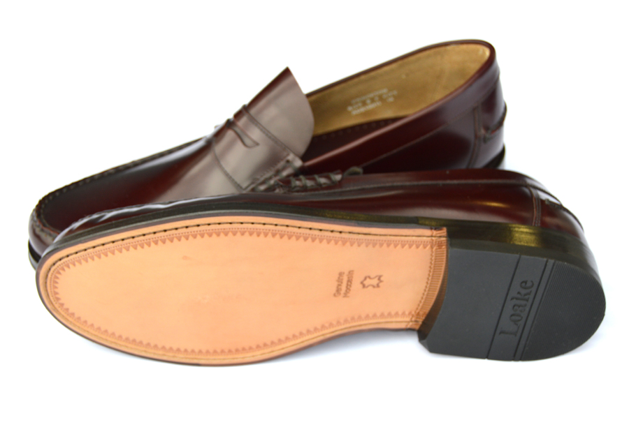 loake oxblood loafers