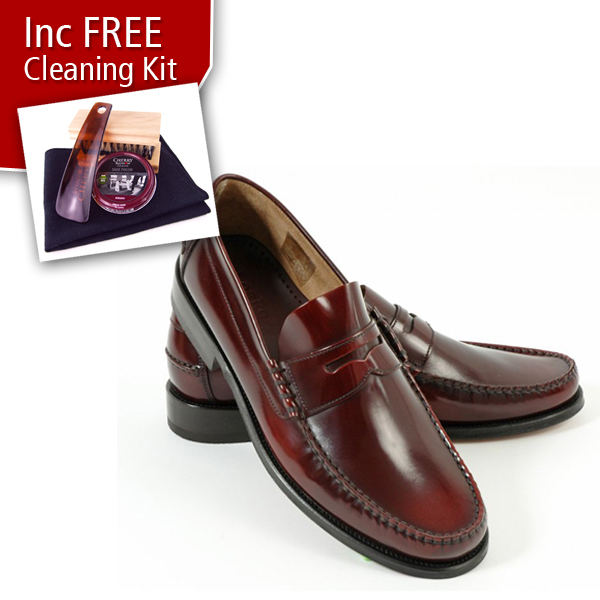 loake oxblood loafers