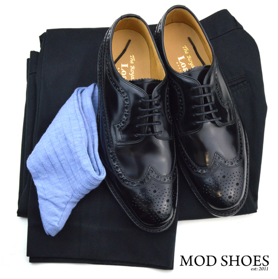 loake black shoes