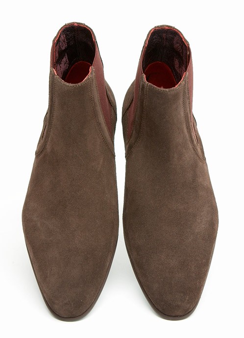mod shoes chelsea boot brown suede 04