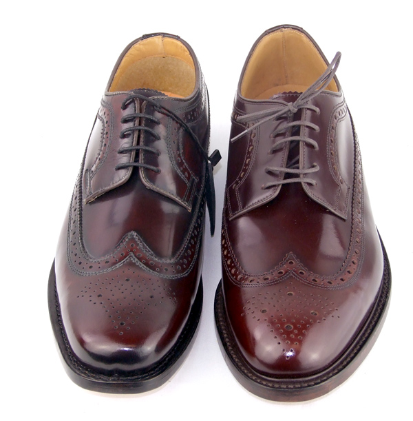 loake burgundy brogues