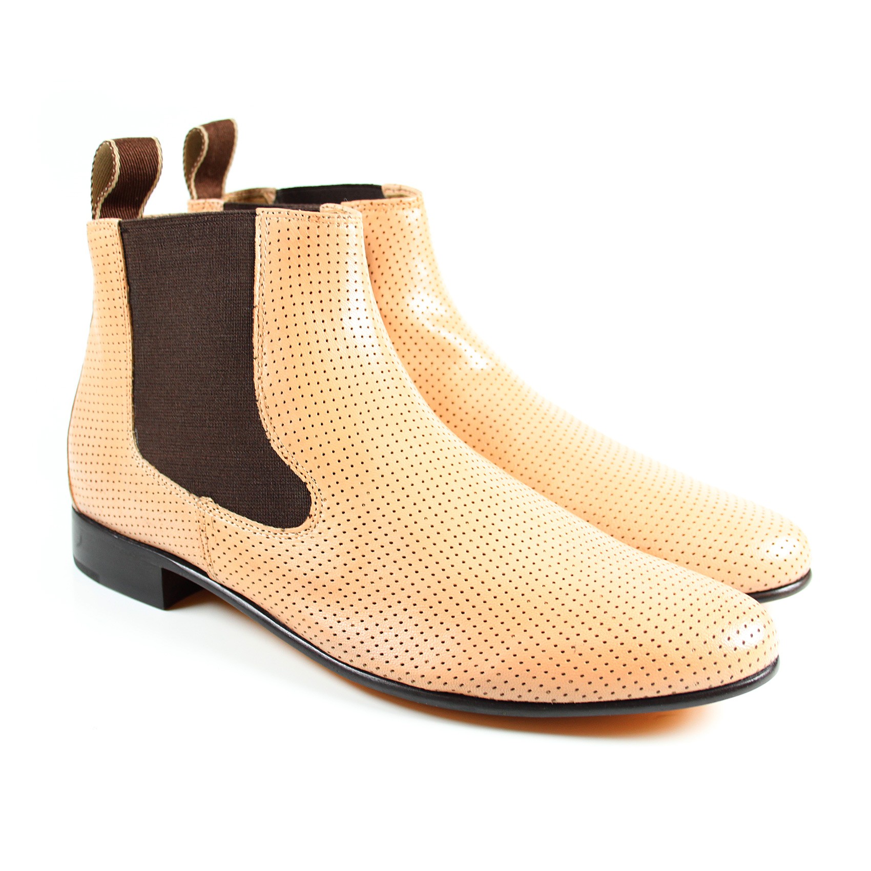 mod shoes ladies 60s chelsea boots amy-5-paston-perfo-sand_1_1