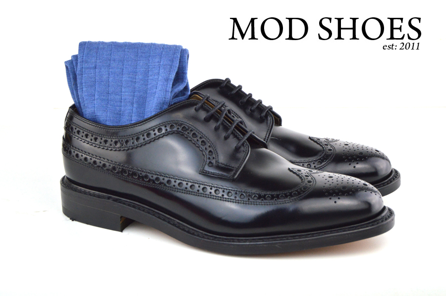 Mod Shoes Loake Royals with Light Blue Socks