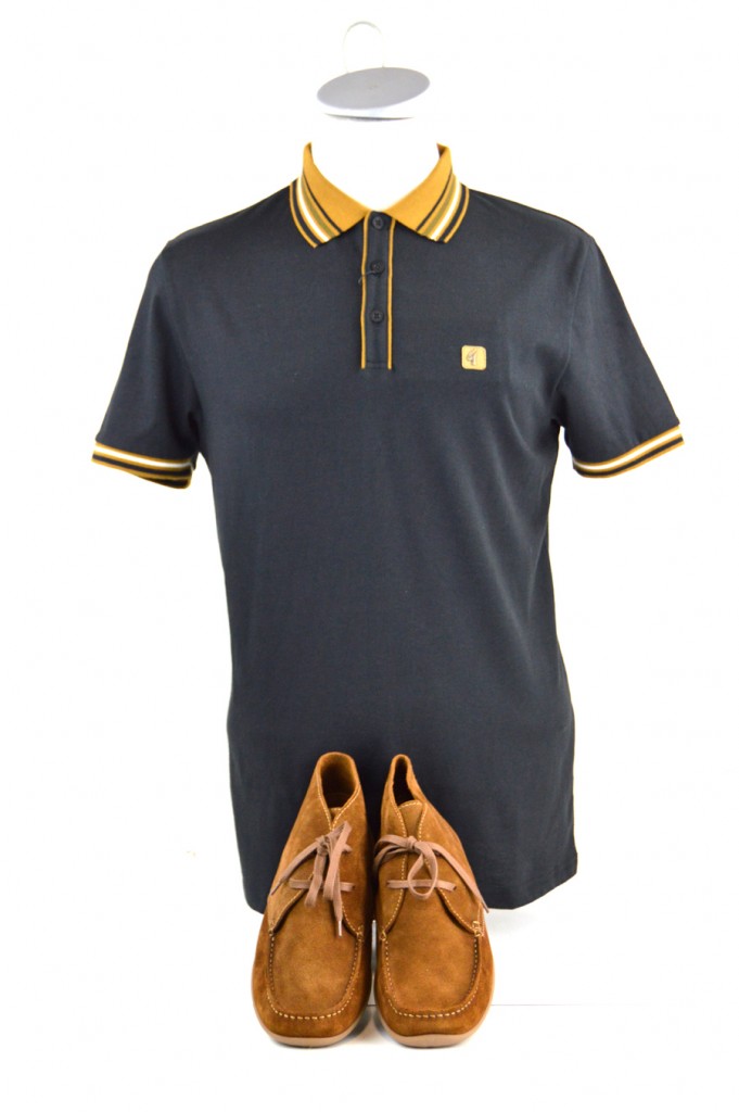 07 modshoes dark suede bnoots with polo top from gabicci clothing