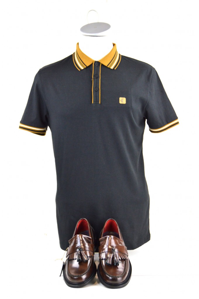 24 tassel loafer from modshoes with blue gabicci polo top