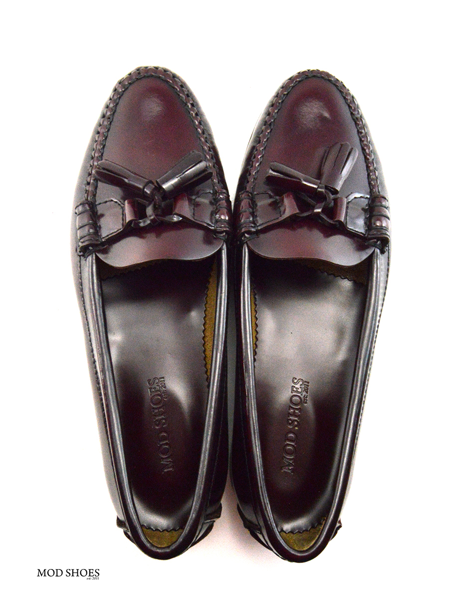 Ladies Oxblood Tassel Loafer with 