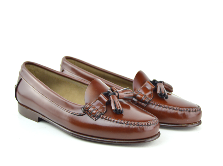 Ladies Chestnut Tassel Loafer with Leather Sole – The LaBelles – Mod Shoes