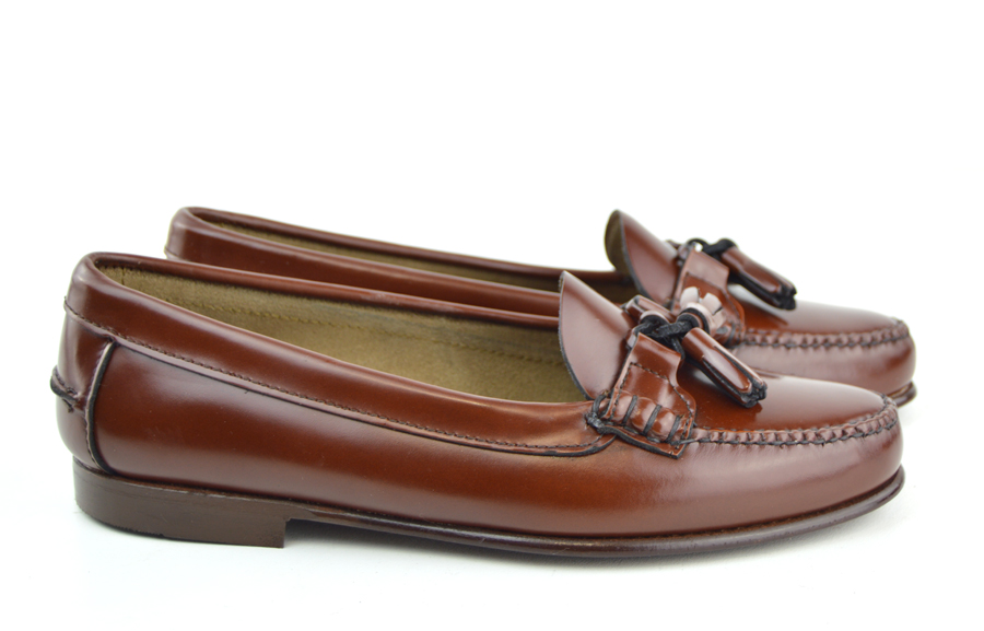 Ladies Chestnut Tassel Loafer with Leather Sole – The LaBelles – Mod Shoes