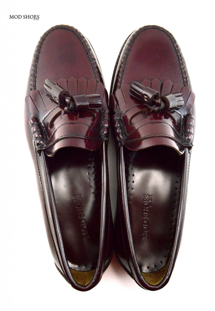 mod shoes oxblood burgundy duke tassel loafer 15