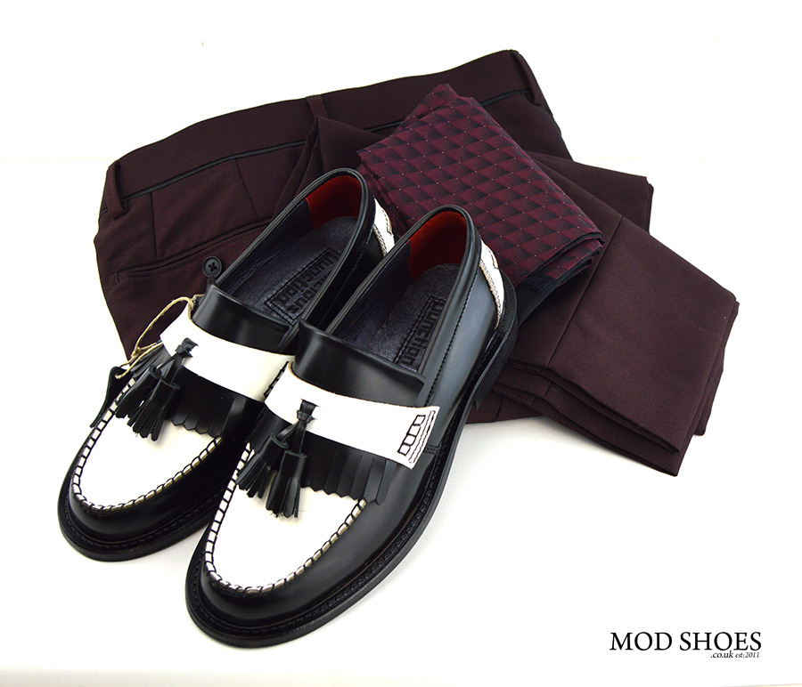 black and white loafers ladies