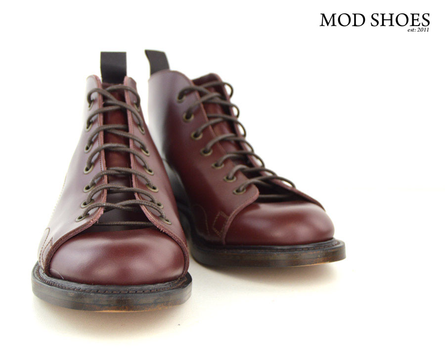 modshoes Monkey boots Oxblood with Leather soles 11 Mod Shoes