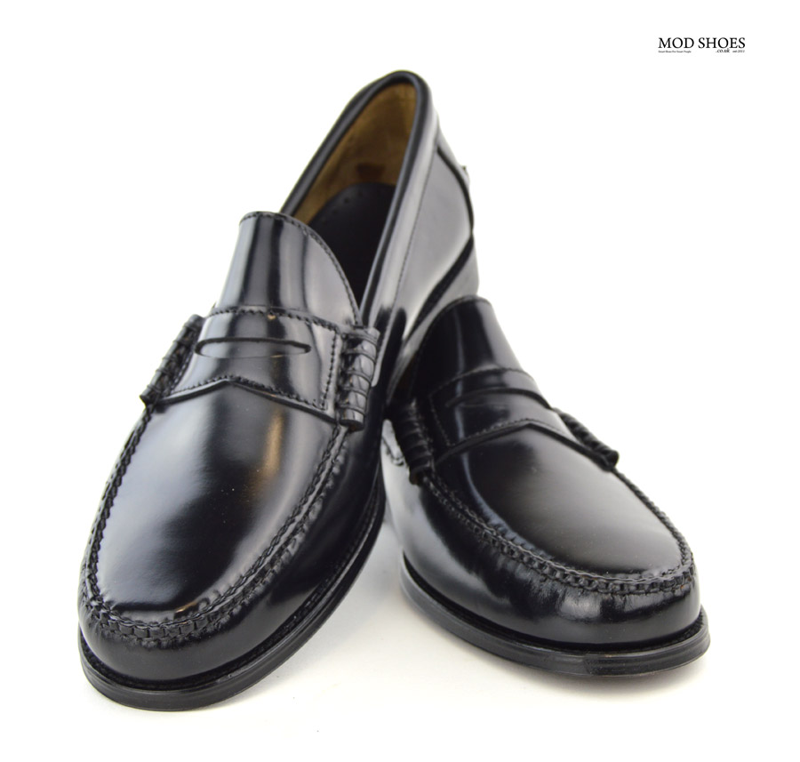 men black penny loafers