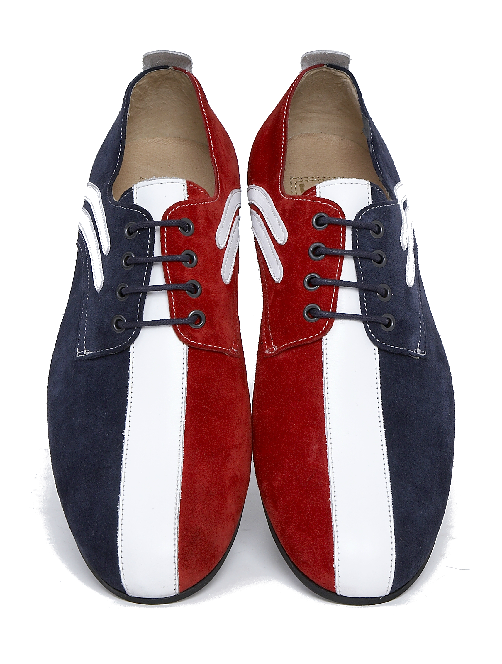 Modshoes jam shoes in red white and blue RIFLERWB1white