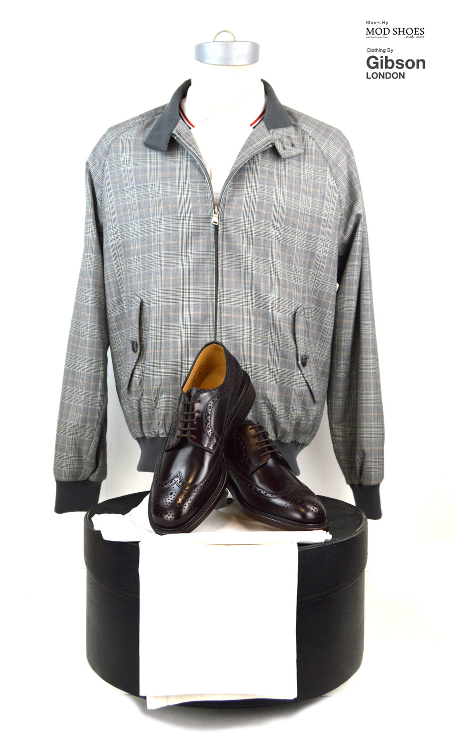 modshoes-loake-toyals-with-harrington-jacket-prince-of-wales-gibson-clothing