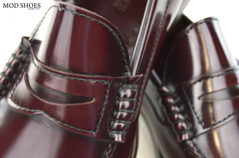 Oxblood Penny Loafers – The Earl By Modshoes – Mod Shoes