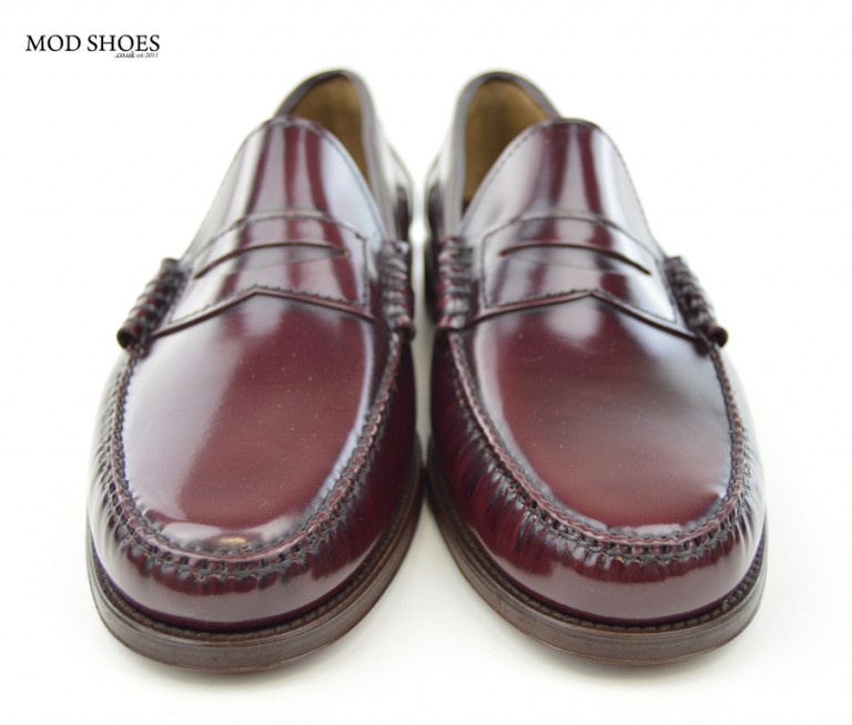 Oxblood Penny Loafers – The Earl By Modshoes – Mod Shoes