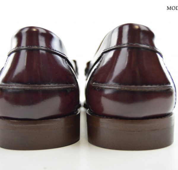 Oxblood Penny Loafers – The Earl By Modshoes – Mod Shoes