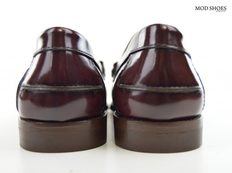 Oxblood Penny Loafers – The Earl By Modshoes – Mod Shoes