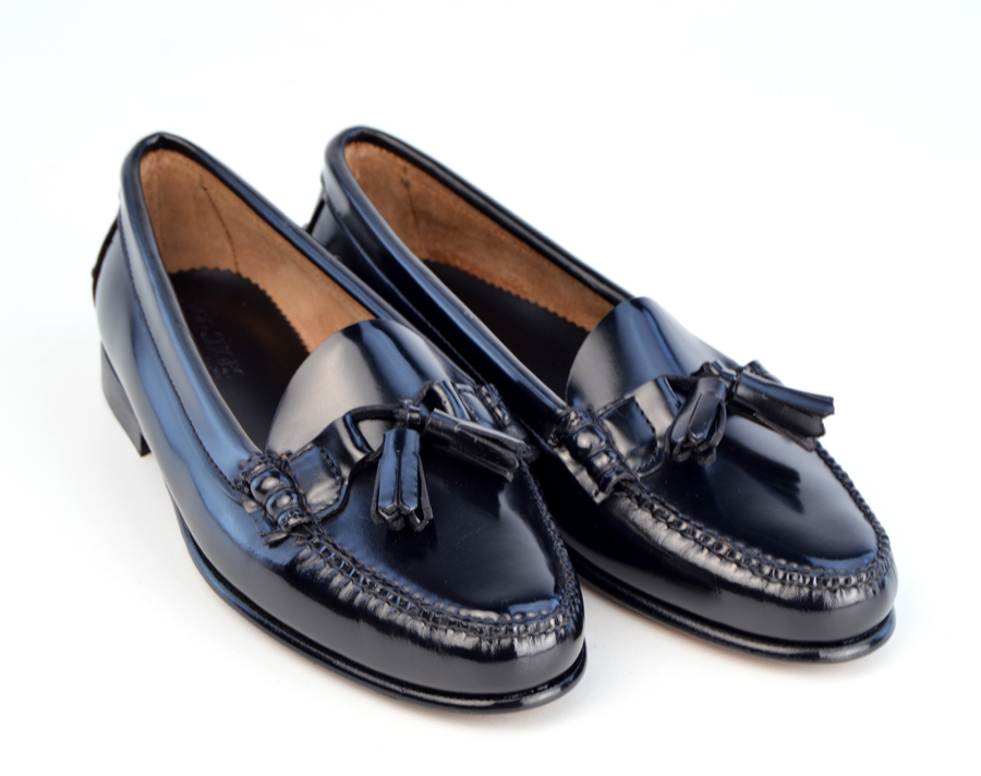 Ladies Black Tassel Loafer with Leather Sole – The LaBelles – Mod Shoes
