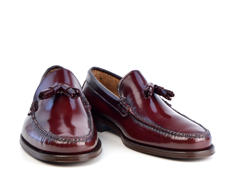 Tassel Loafers in Oxblood – The Lords – Mod Shoes