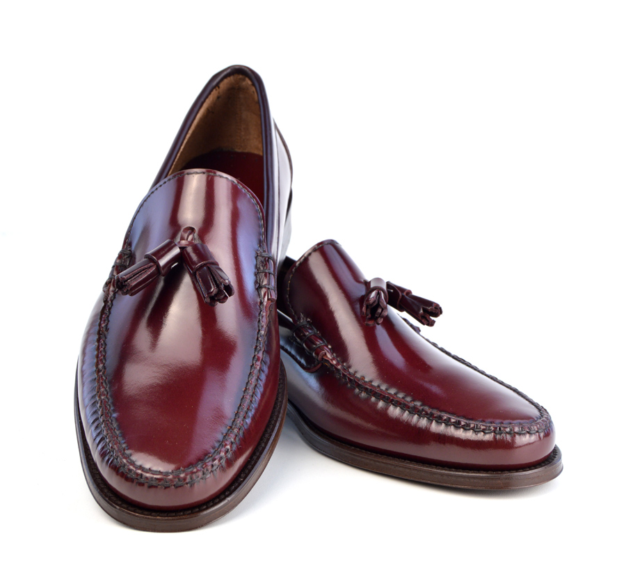 Oxblood tassel sales loafers