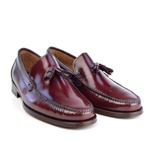 Tassel Loafers in Oxblood – The Lords – Mod Shoes