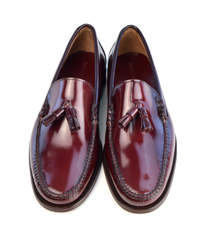 Tassel Loafers in Oxblood – The Lords – Mod Shoes