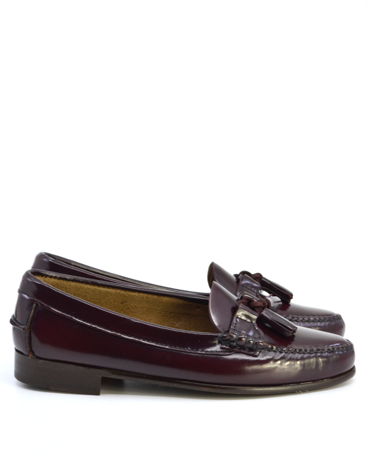 Ladies Oxblood Tassel Loafer with Leather Sole – The LaBelles – Mod Shoes