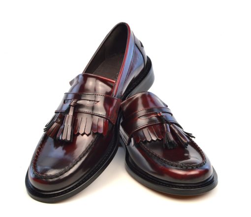 Oxblood Tassel Loafers – The Prince – Mod Shoes
