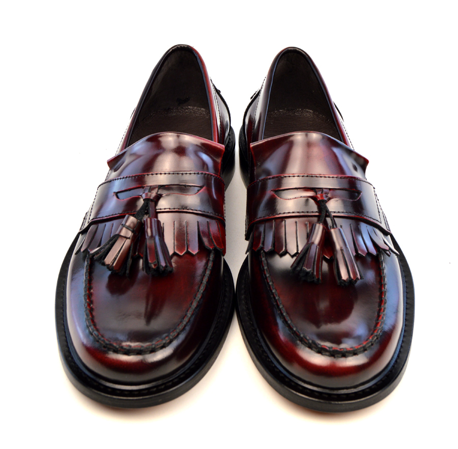 Oxblood Tassel Loafers – The Prince – Mod Shoes