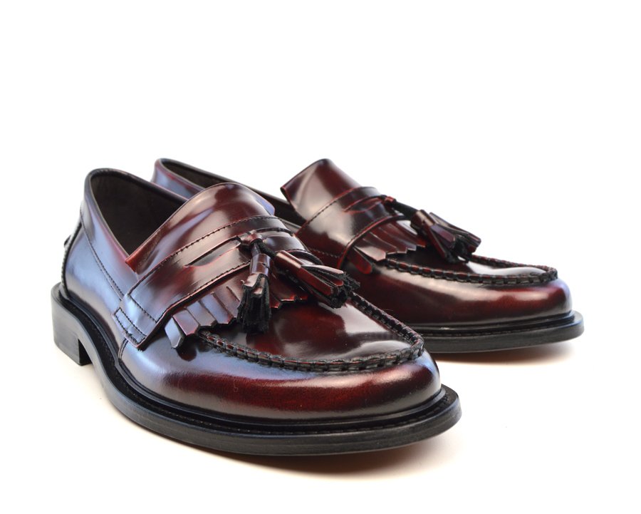 Oxblood Tassel Loafers – The Prince – Mod Shoes