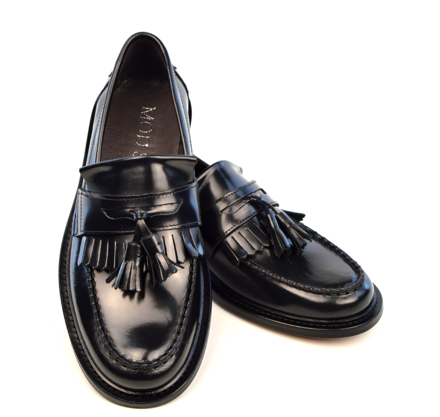 Black Tassel Loafer The Prince Mod Shoes
