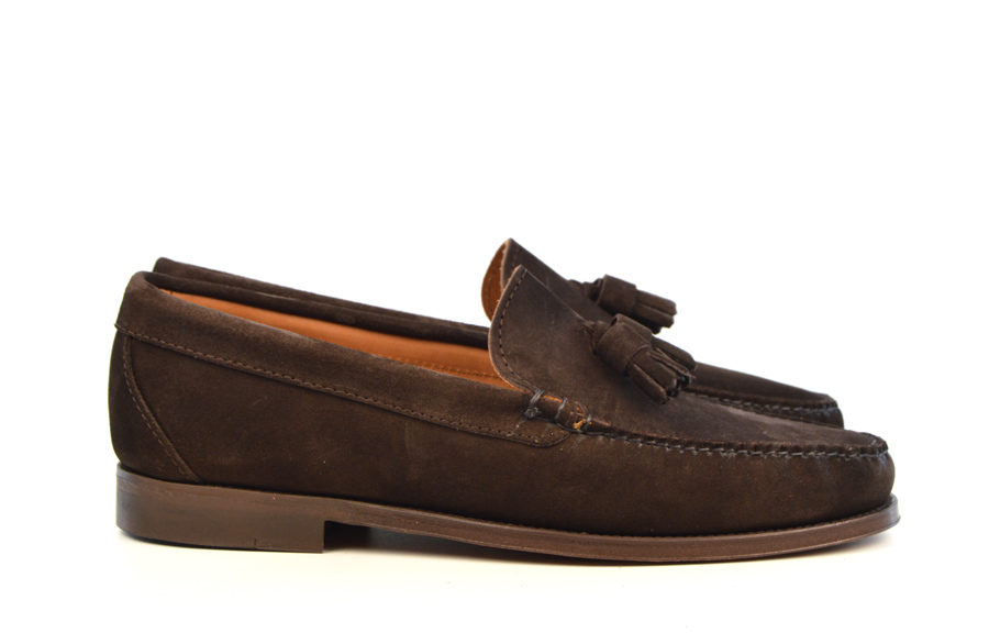 boys tan suede loafers