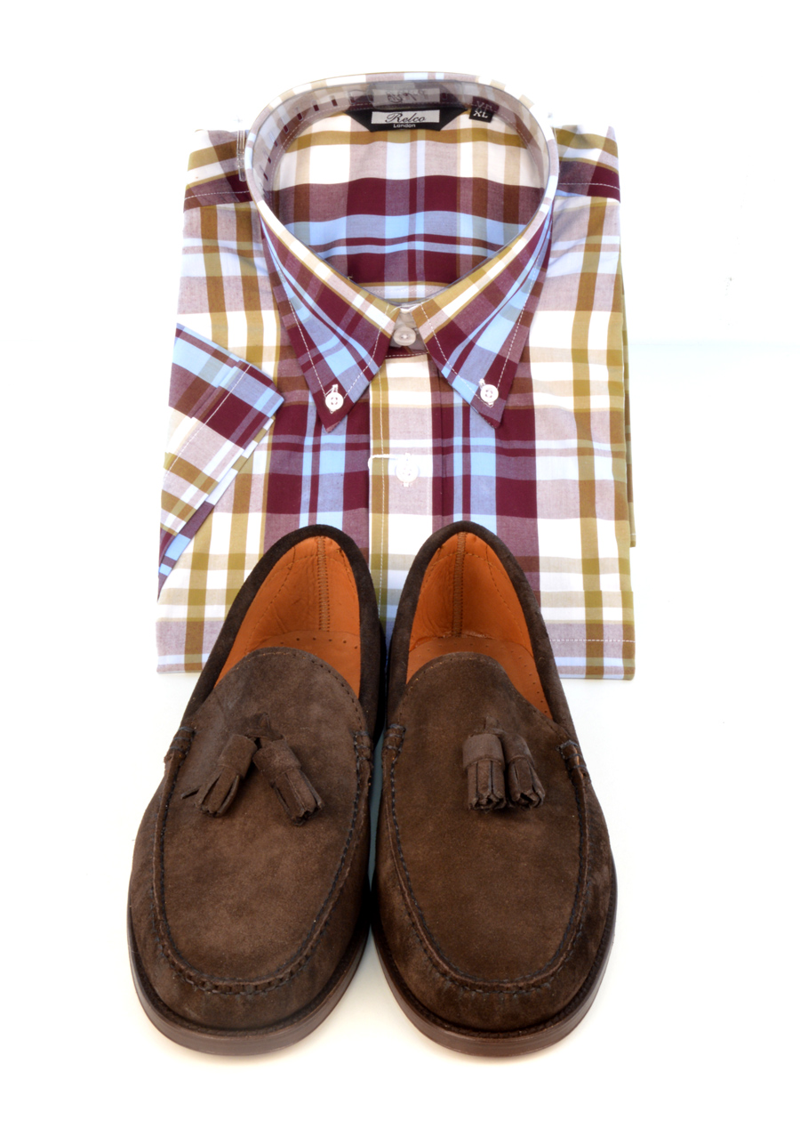 modshoes-lord-suede-tassel-loafers-with-check-shirt