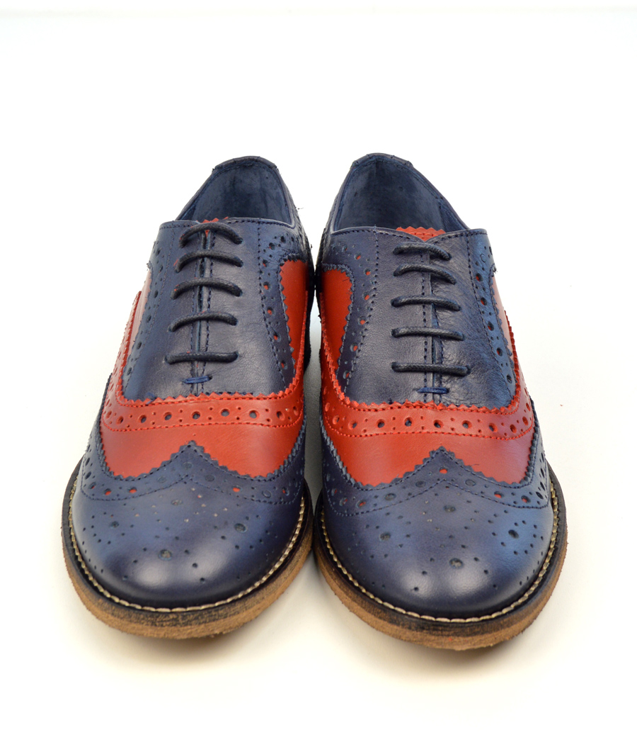 ladies blue brogues uk