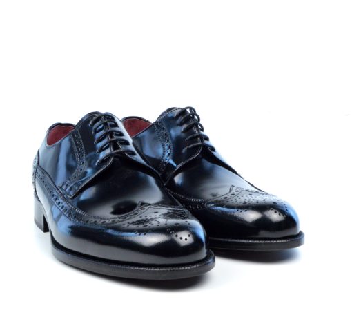 Modshoes – The Harry – All Leather Black Brogue – Mod Shoes