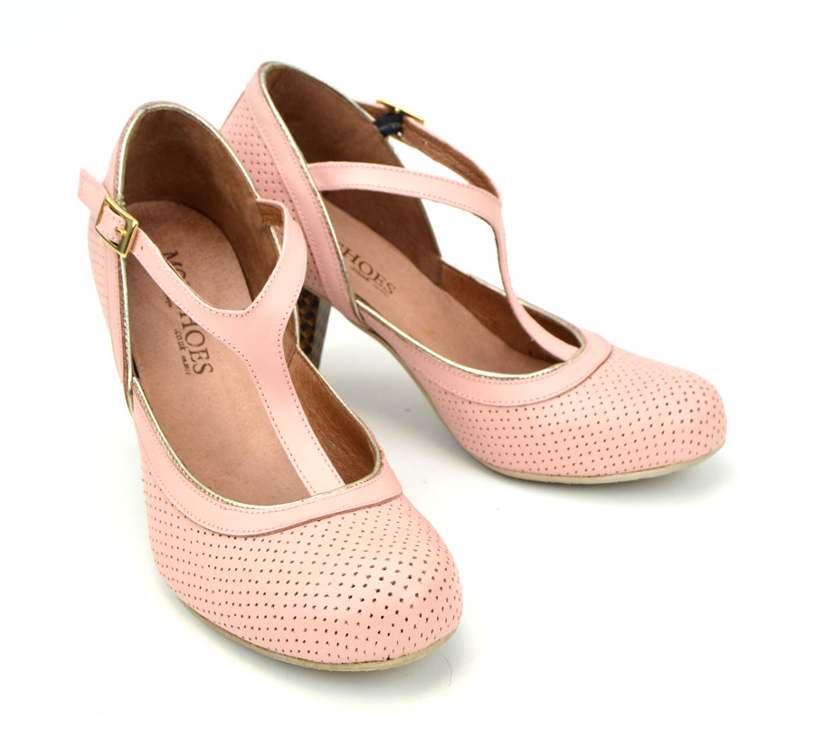 pink vintage shoes