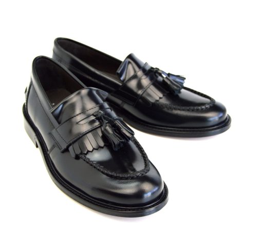 The Prince for Women- Black Tassel Loafers – Mod Ska Skinhead Style ...