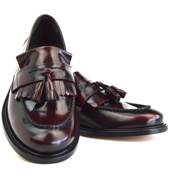 Ladies Princes Oxblood Tassel Loafers Mod Ska Skinhead Style Mod