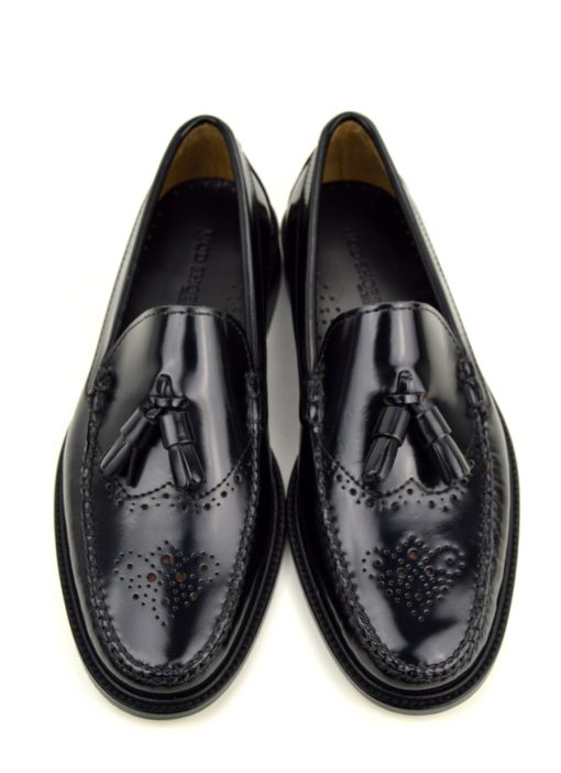 Tassel Loafer Brogues in Black – The Lord Brogue – Mod Shoes