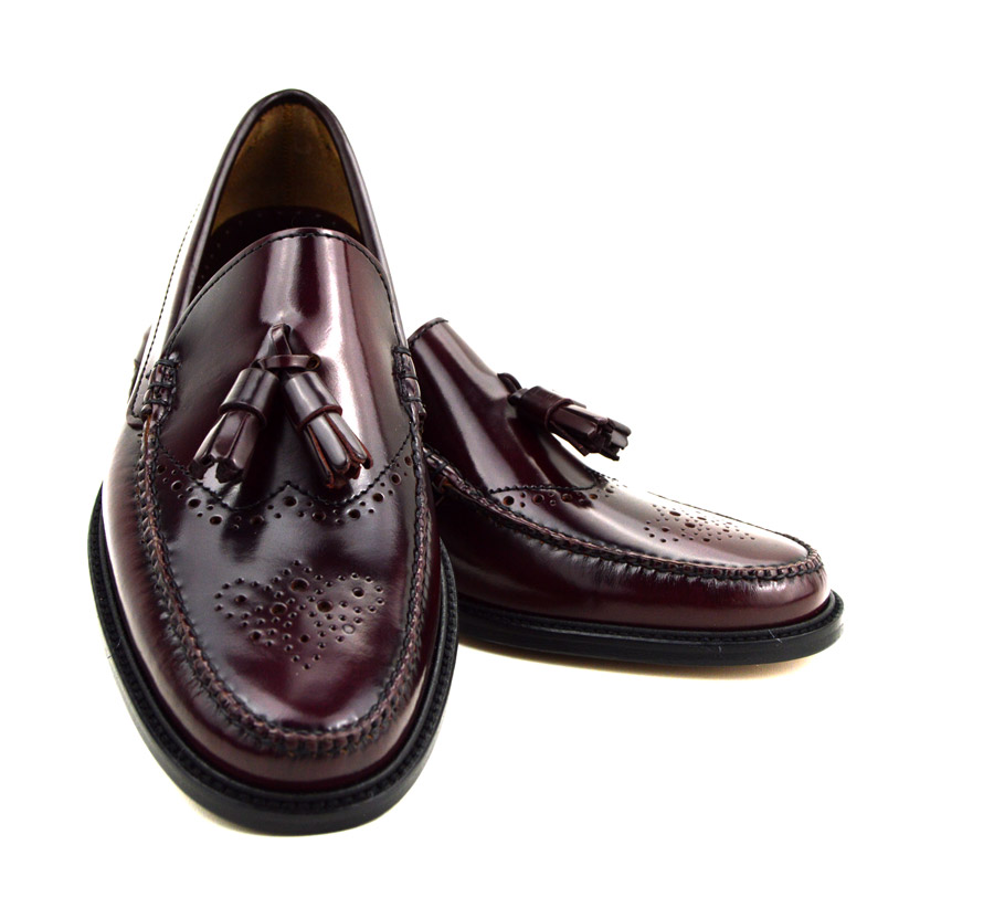 Tassel Loafer Brogues in Oxblood – The Lord Brogue – Mod Shoes