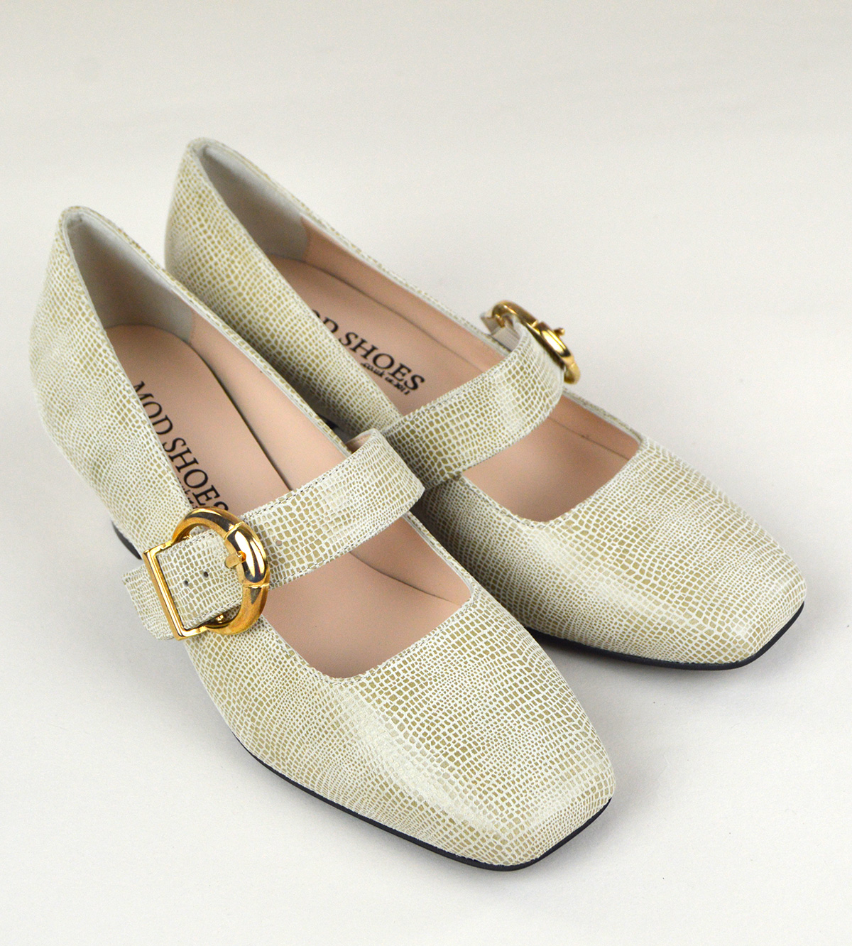 cream mary janes