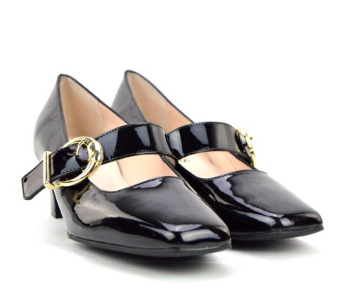 The Lola In Black Patent Leather – Mary Jane 60s Style Ladies