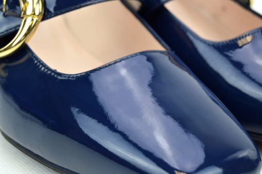 The Lola In Blue Patent Leather Mary Jane 60s Style Ladies Shoes By Modshoes Mod Shoes