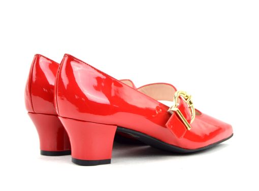 The Lola In Red Patent Leather Mary Jane 60s Style Ladies Shoes By Modshoes Mod Shoes